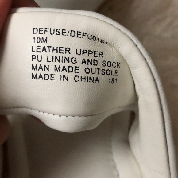 Steve Madden Defuse Leather Wedge Slide Sandals - Picture 8 of 8